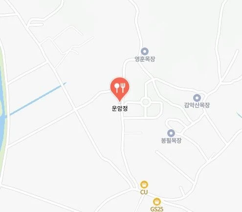 운암정 위치 지도